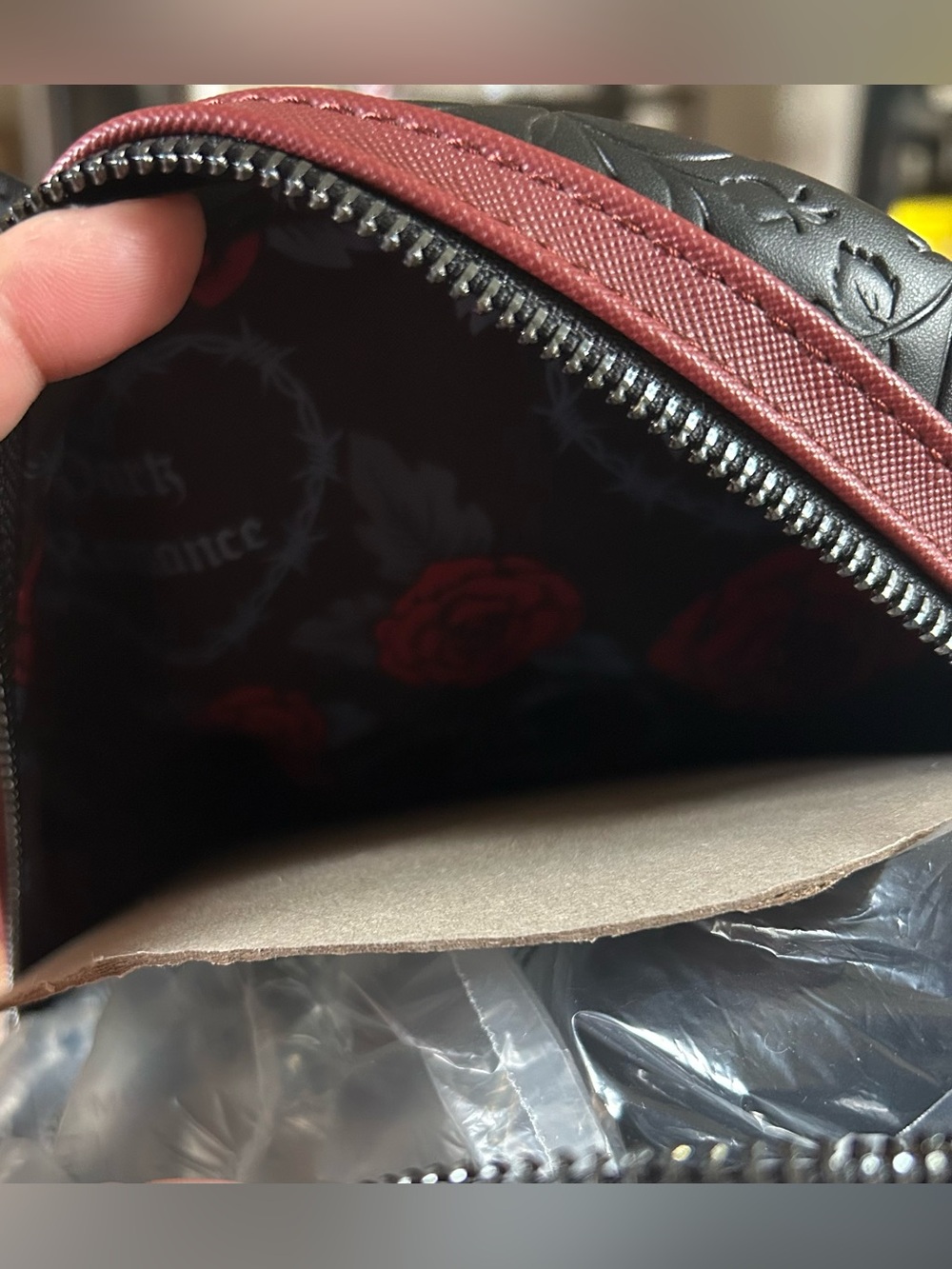 LOUNGEFLY EXCLUSIVE NWT DARK ROMANCE BACKPACK. STUNNING! VEGAN LEATHER! - Picture 9 of 9